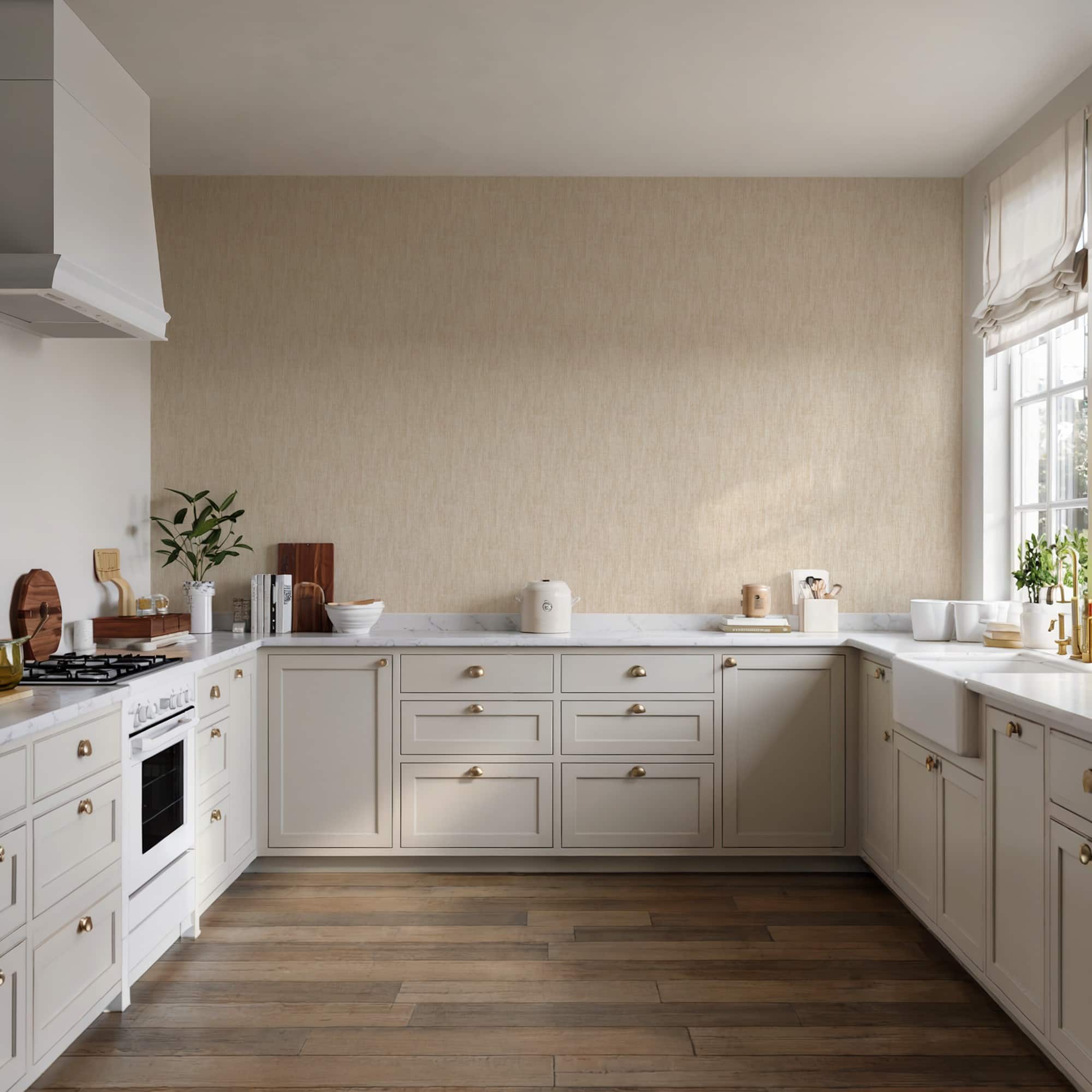 Designs Direct Washed Linen Weave Wallpaper